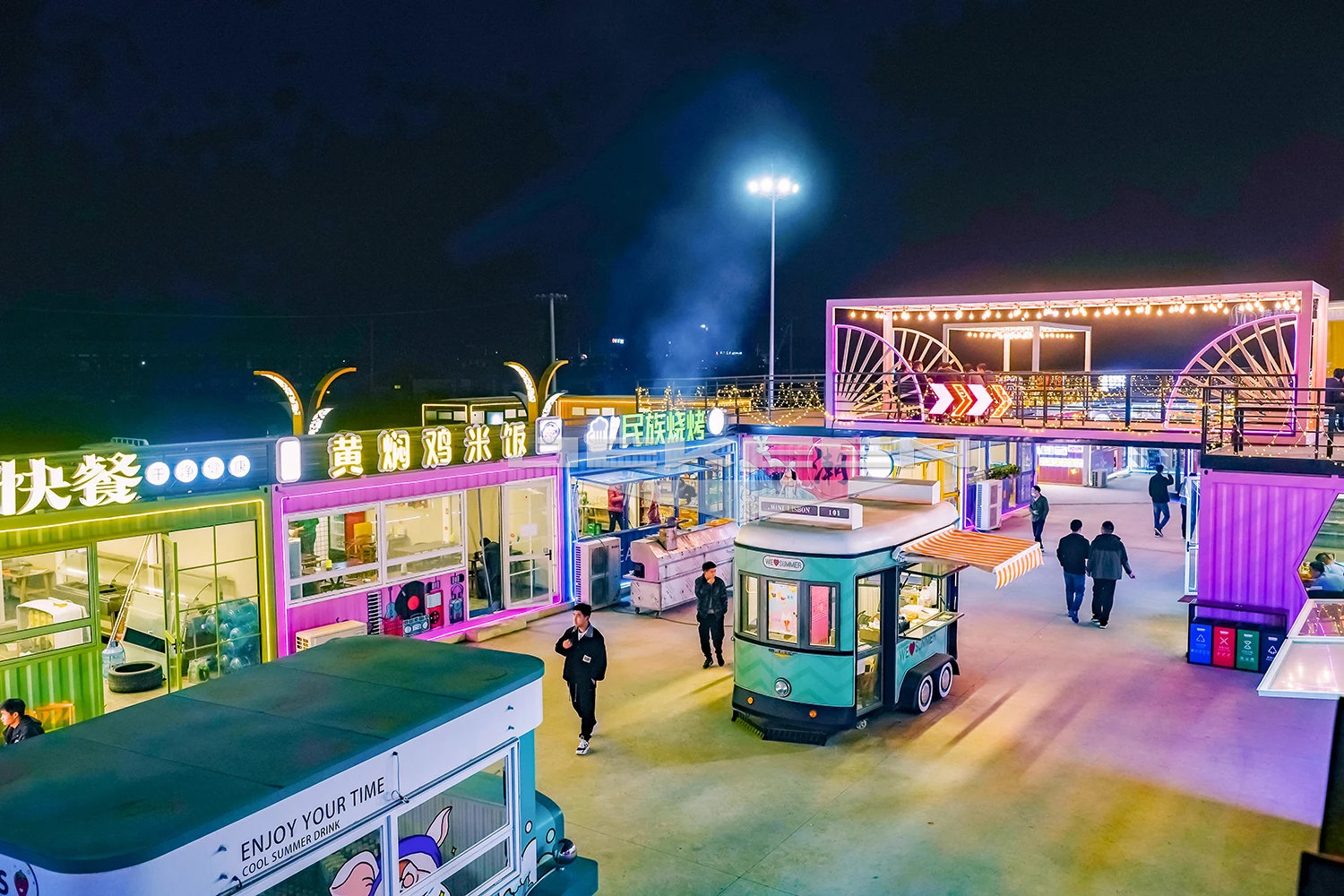 JEKEEN Buy A Modern Double-layer Mobile Commercial Pizza Kitchen Restaurant Catering Food Trailer