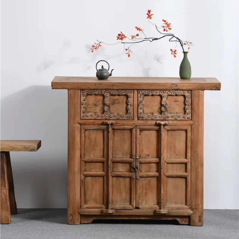 New Design Antique china wholesale furniture rustic Antique wooden natural cabinet
