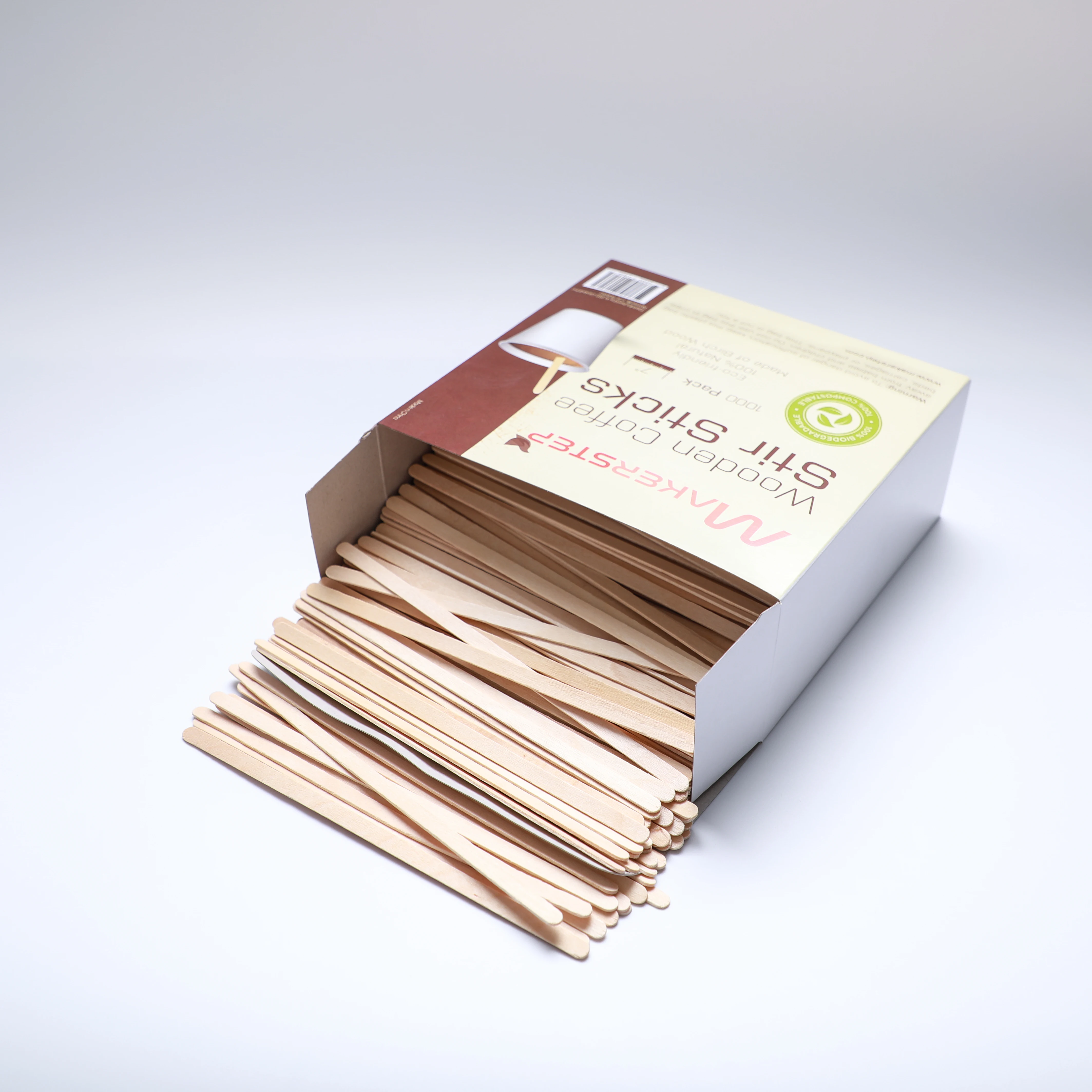 High environmental protection wooden drinking pure coffee sticks in bulk order