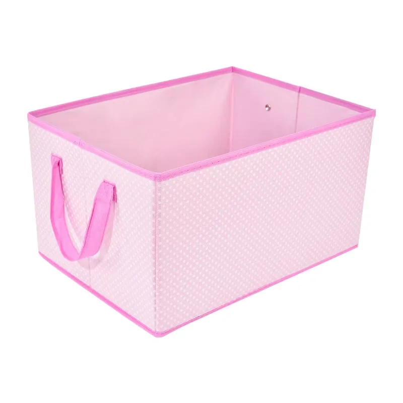 Customized Logo Closet Storage Box Collapsible Clothes Storage Box Foldable Storage Box with Handle Organizer Drawer Container