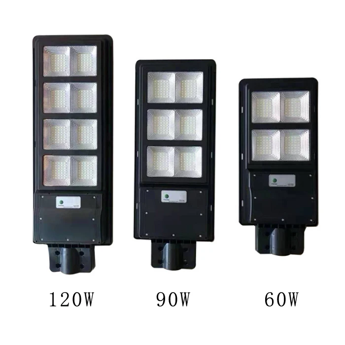 Поставка все в одном, интегрированный Солнечный светодиодный уличный фонарь 20 Вт 40 Вт 60 Вт 90 Вт 120 Вт