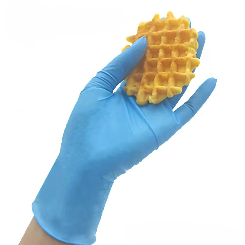 wholesale box of disposable  glove nitrile food-grade hand protection safety glove powder free non sterile  nitrile gloves