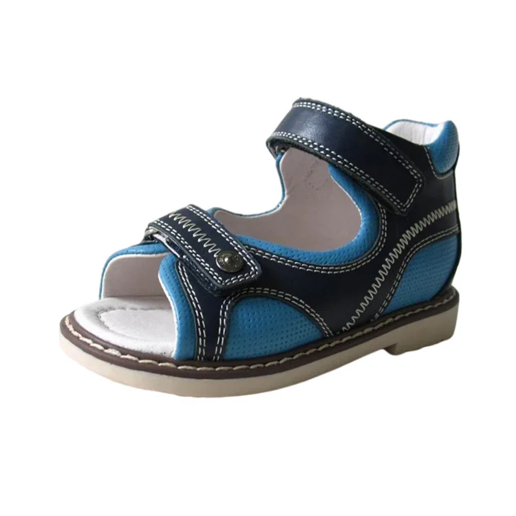 Wholesale Summer Leather Kids Hard Sole Flat Cute Fashion Sandals Orthopedic Shoes for Girls Baby Toddlers Trainers