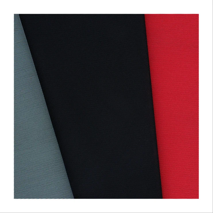 Warp knitted 40D 4 way stretch nylon 92 spandex 8 power mesh fabric for underwear