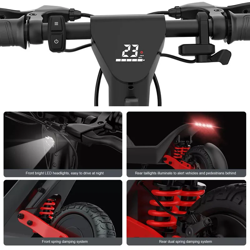 EU USA warehouse fastest electric scooter off road dual motor lithium battery 1000w mobility scooters electric adult with seat