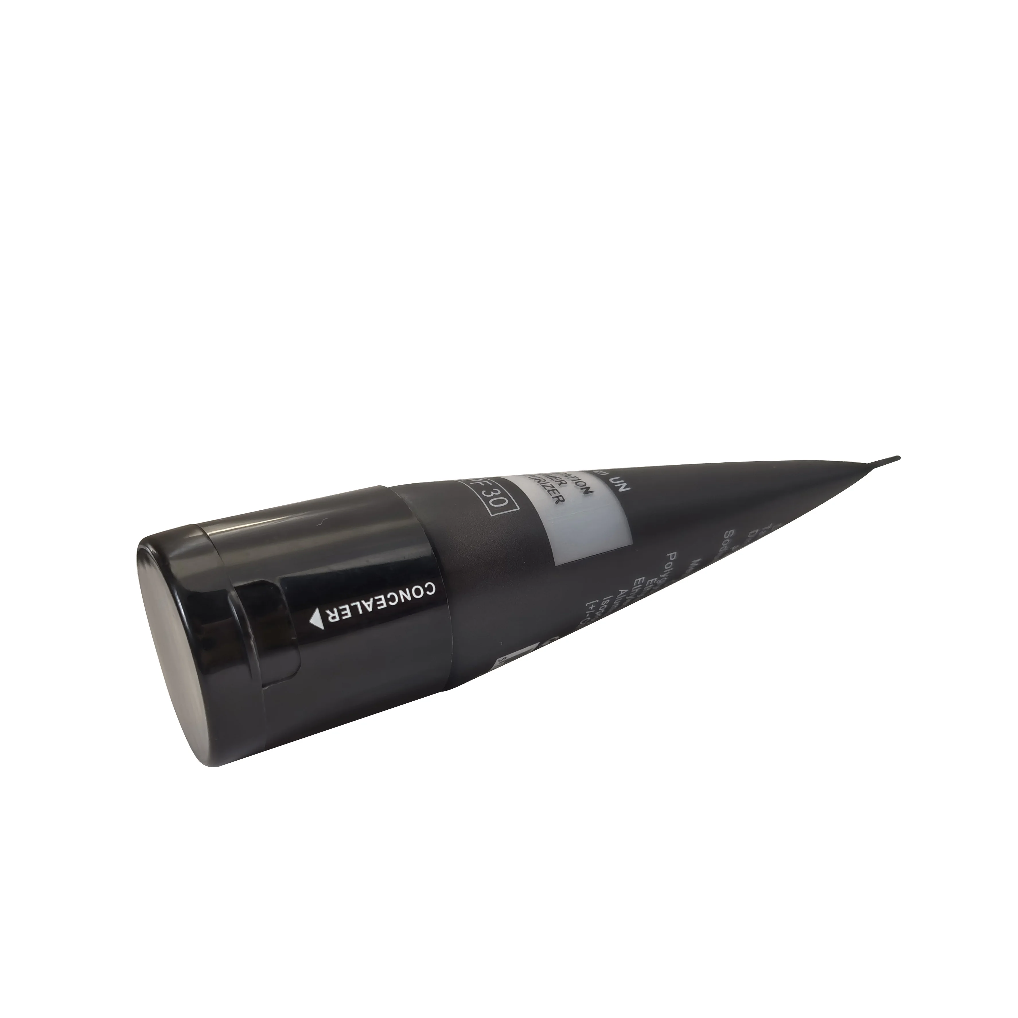 Unique Cosmetic 30ml Foundation Tube with Mirror Customized Black BB Cream Tube Container Cosmetic Usage Soft PE Tube