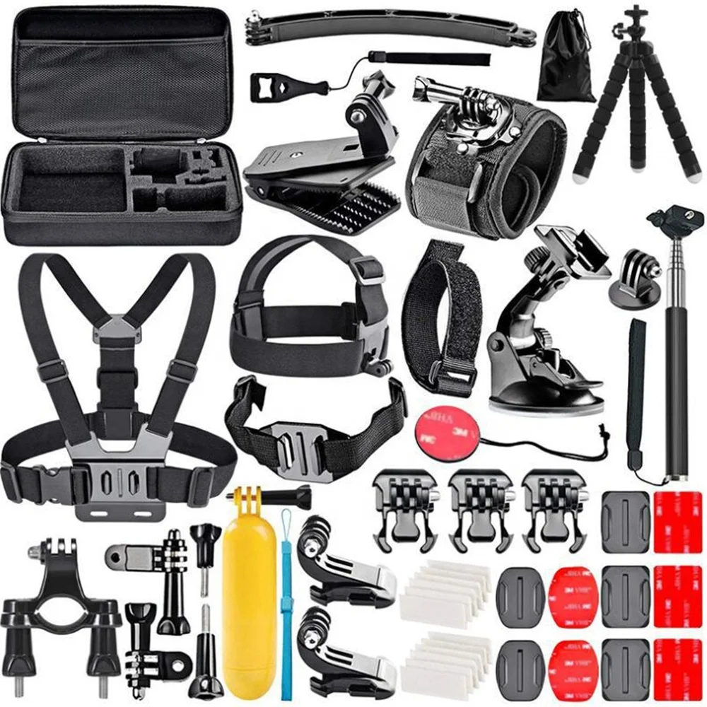 Gopro Action Camera 50 in 1 Accessories Set For Gopro 10 9 8 Outdoor Waterproof Housing Screen Go Pro Kit Tripod Stand