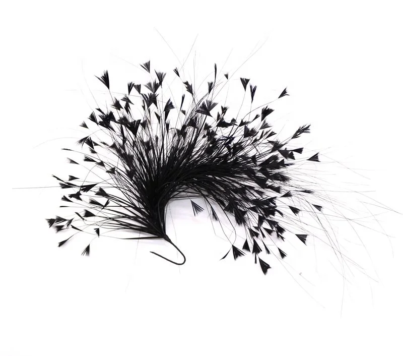 Luxury Burn Peacock Feather Mount Headband Bridal Headdress Ladies Headpiece For Millinerry  DIY Accessories