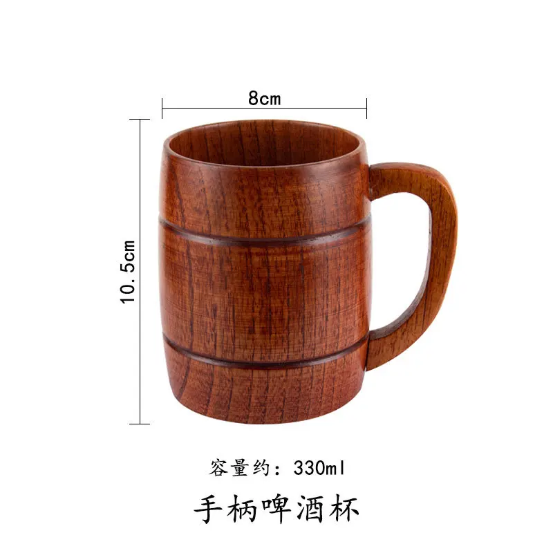 Wholesale Custom logo engraved personalized jujube cup bamboo cup drinking wooden mug natural bamboo tea beer cup