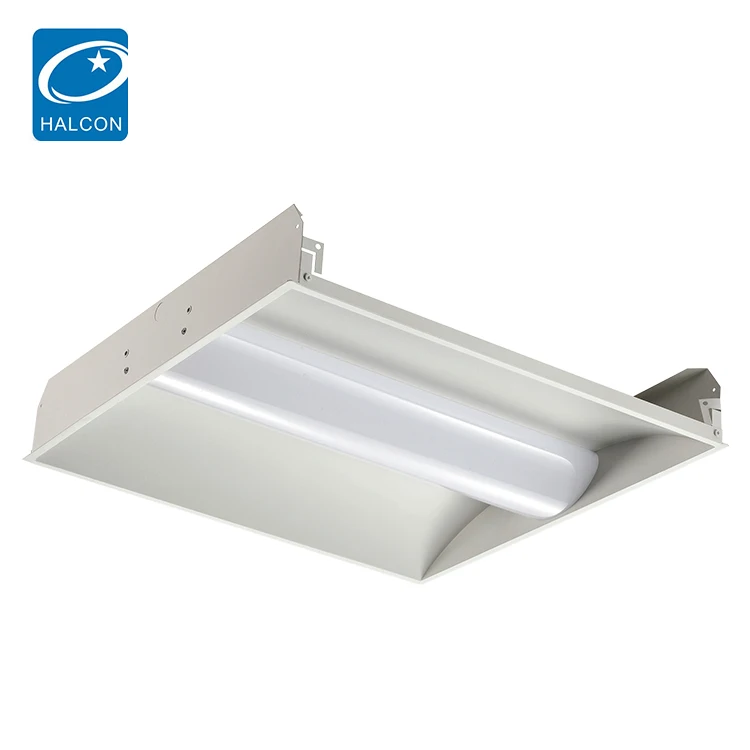 High Lumen School Hospital 2x2 2x4 24w 36w 42w 50w Led Recessed Panel Light Commercial Led Troffer