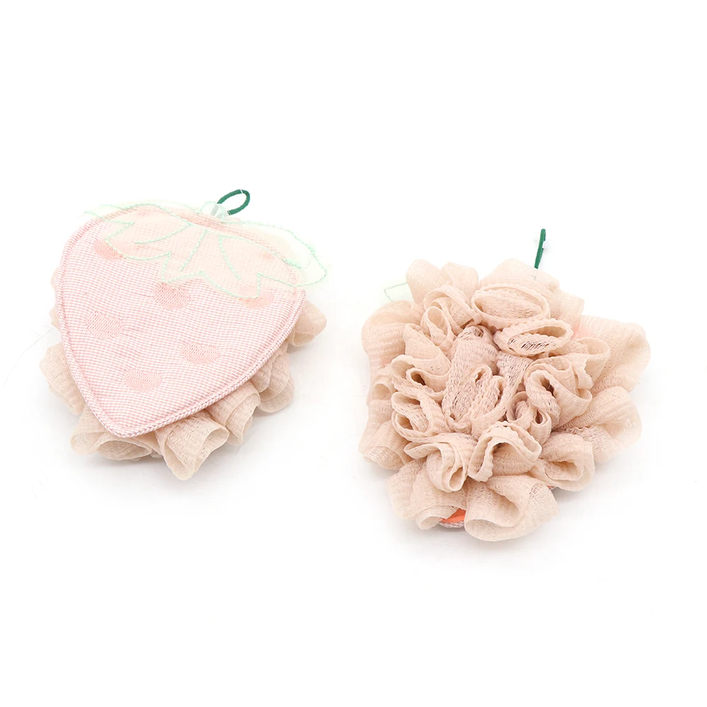 Big Bath ball Cute Fruit Designs Soft Rub Bath Mesh Back SPA Skin Exfoliation Comfortable Bath In Home
