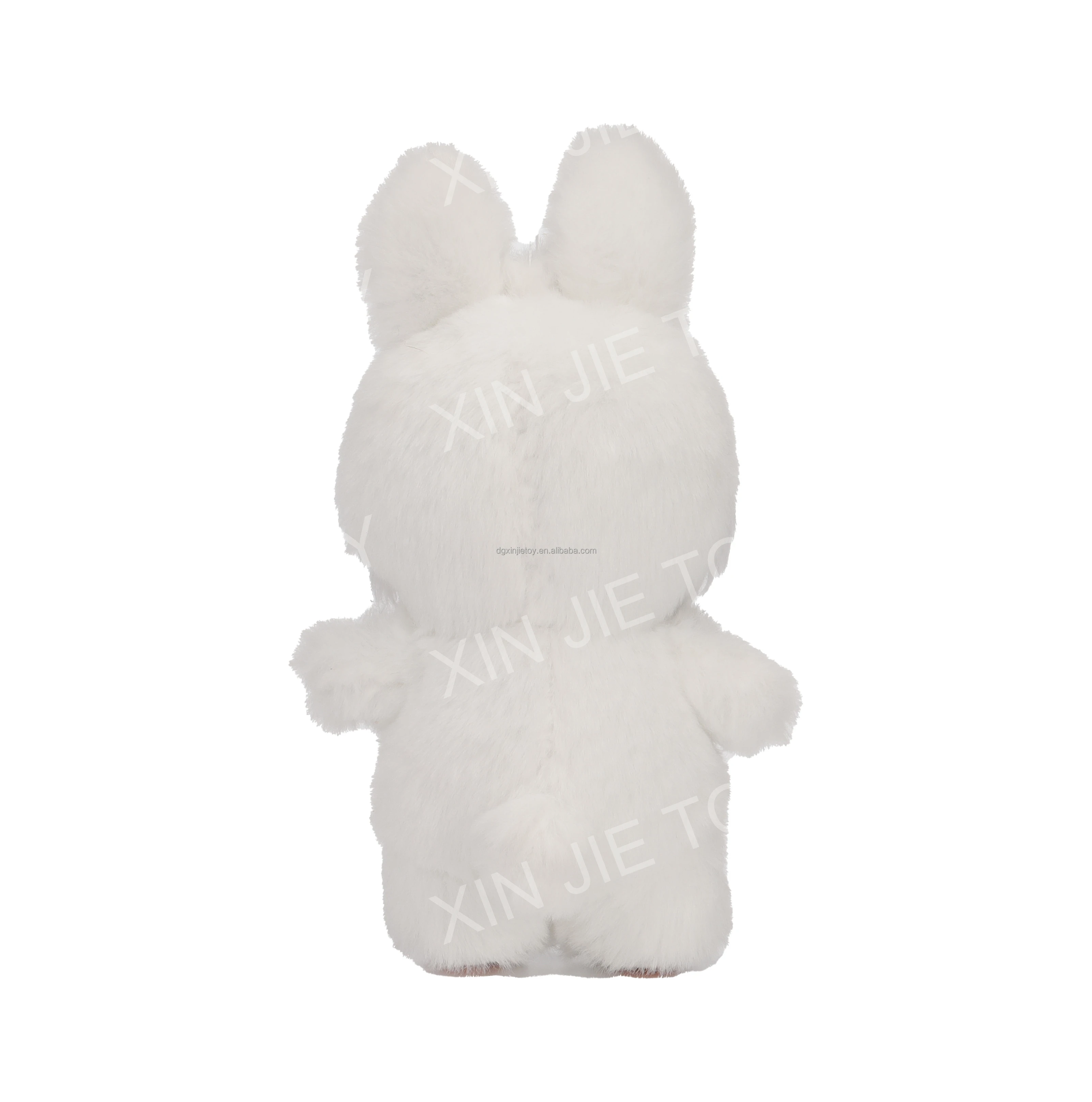 Popular design Custom white rabbit stuffed toy Plush rabbit toy with embroidery eyes 20 cm standing height rabbit soft toy