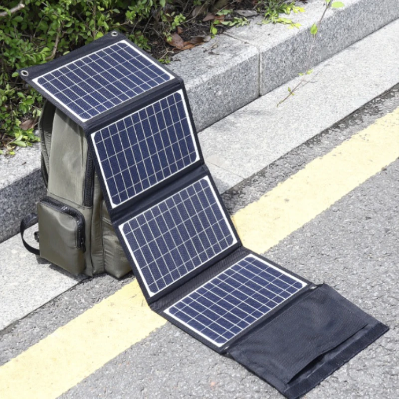 Waterproof Solar Panel Fold 50W 6pcs Solar Charger With DC USB Jack Polycrystalline 50W Portable Solar Panel