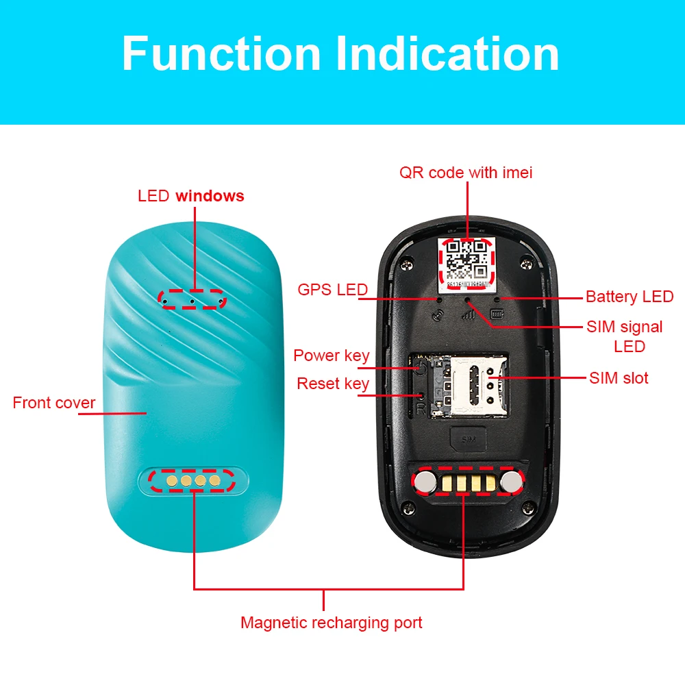 2024 New Smart  Keychain Wallet Luggage Loss Prevention App-based Waterproof Dog Collar Mini 4g Smart Pet GPS Tracker Collar