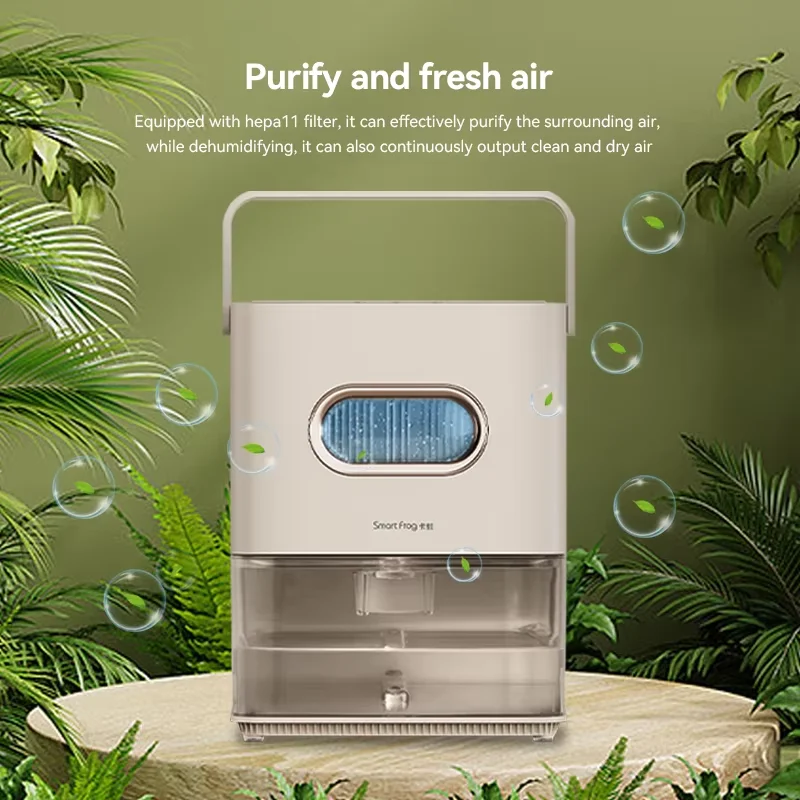 2024 small dehumidifiers 3.2L home dehumidifier semiconductor dehumidifier with 7 colour led light