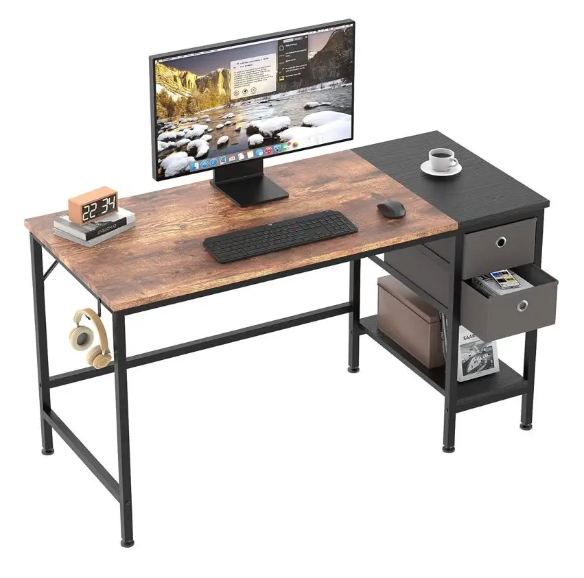 Simple Modern Desk Home Student Bedroom Writing Desk Office Employee Single Computer Desk With Storage Drawer
