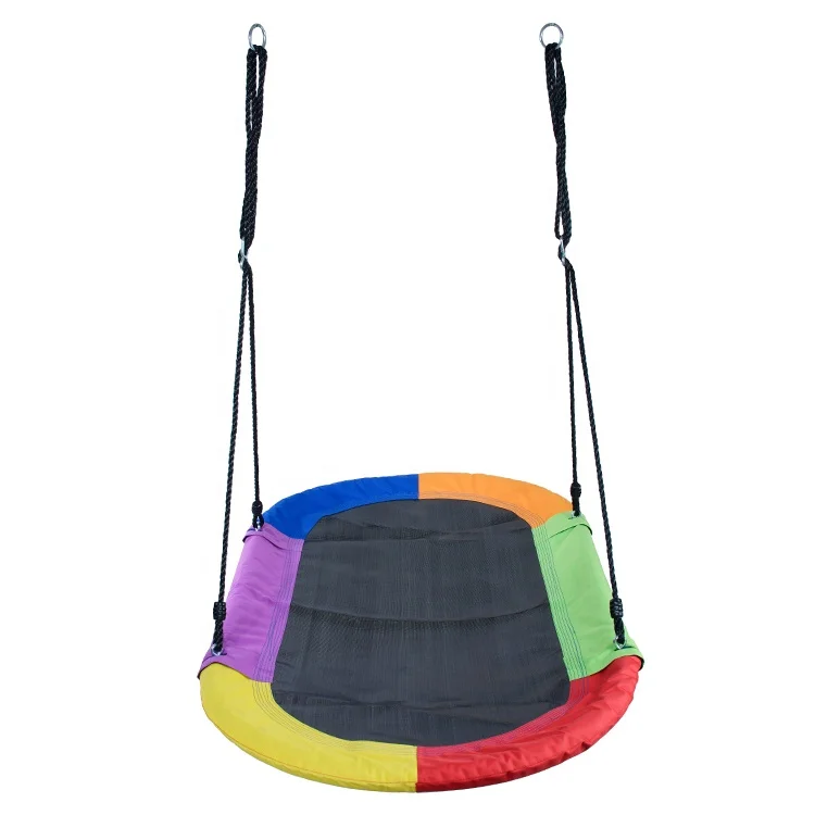 Heavy Duty Portable Hanging Nest Oval Swing Chair for Children Outdoor Play Fun