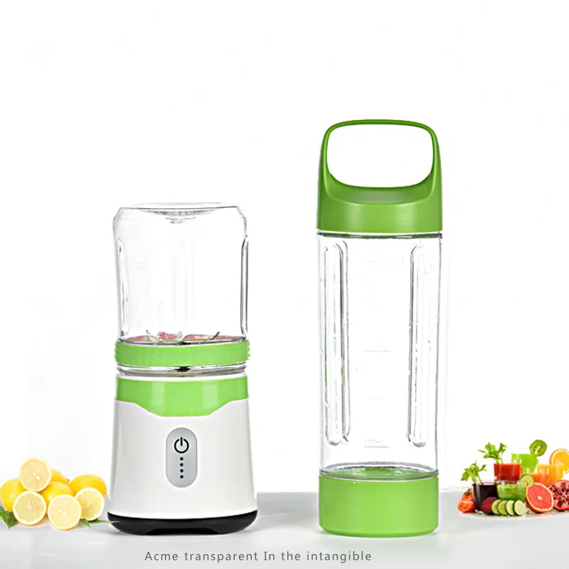 First Piece Special Price portable usb mini slow cold press fruit juicer 500ml+300ml baby food blender iced coffee mixer bottle