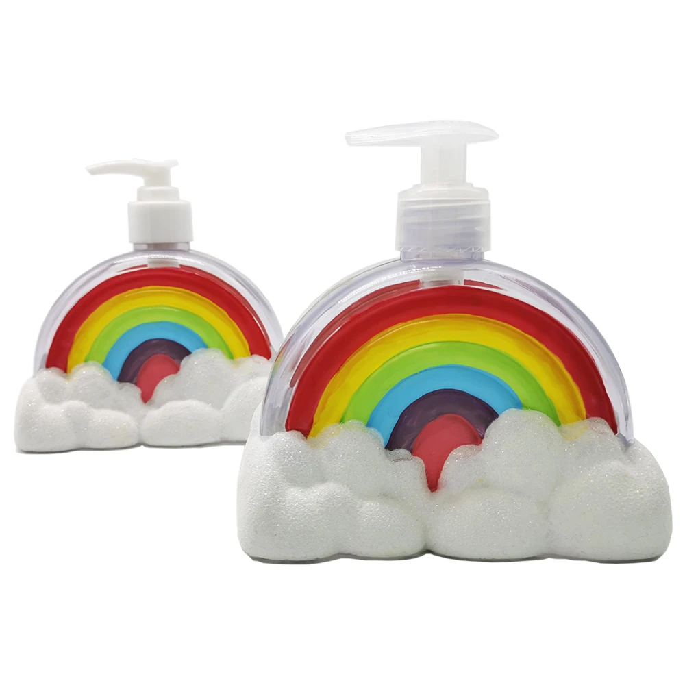wholesale rainbow bottle hand wash 500ml hand sanitizer gel with pump