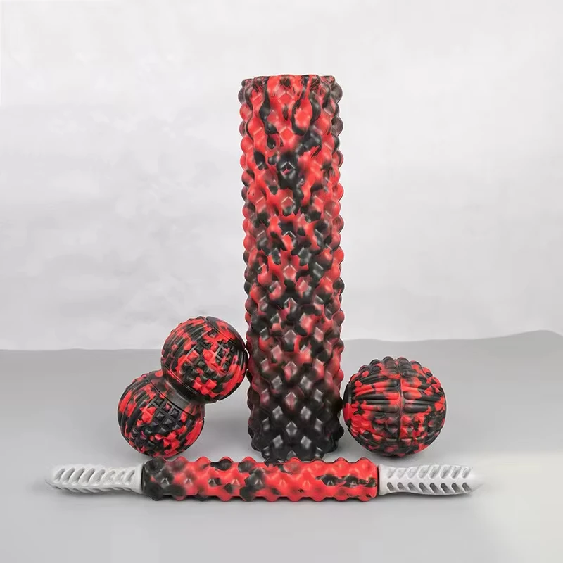 CHENGHONG 5 in 1 Home Gym Muscle relaxation EVA Accessories Massage Roller Sets Peanut Massage Ball yoga Foam Roller Set