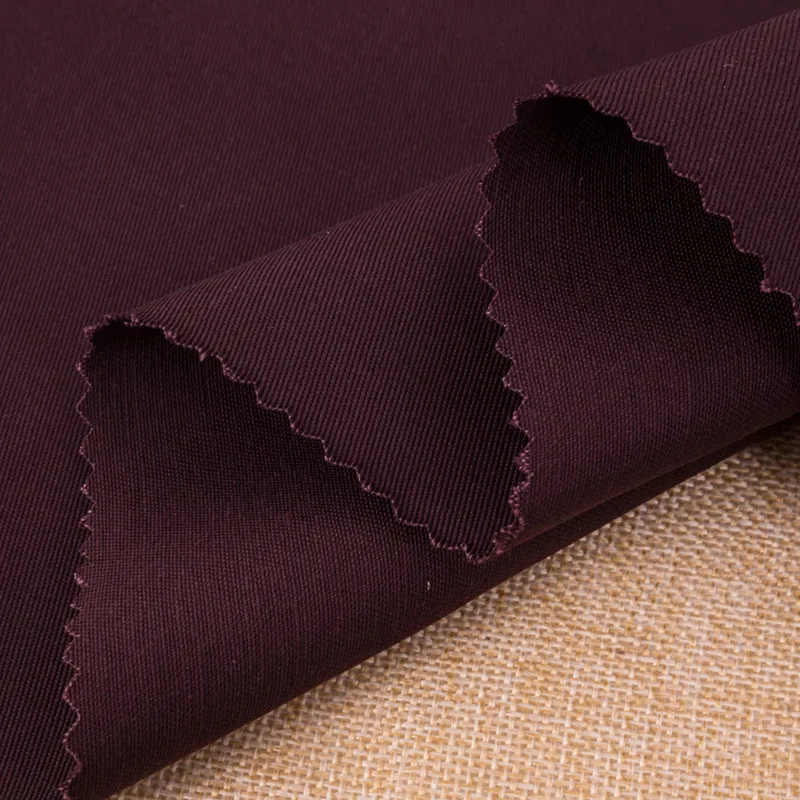 Лидер продаж, тянущаяся хлопчатобумажная спандексовая саржевая ткань для мужских брюк и брюк