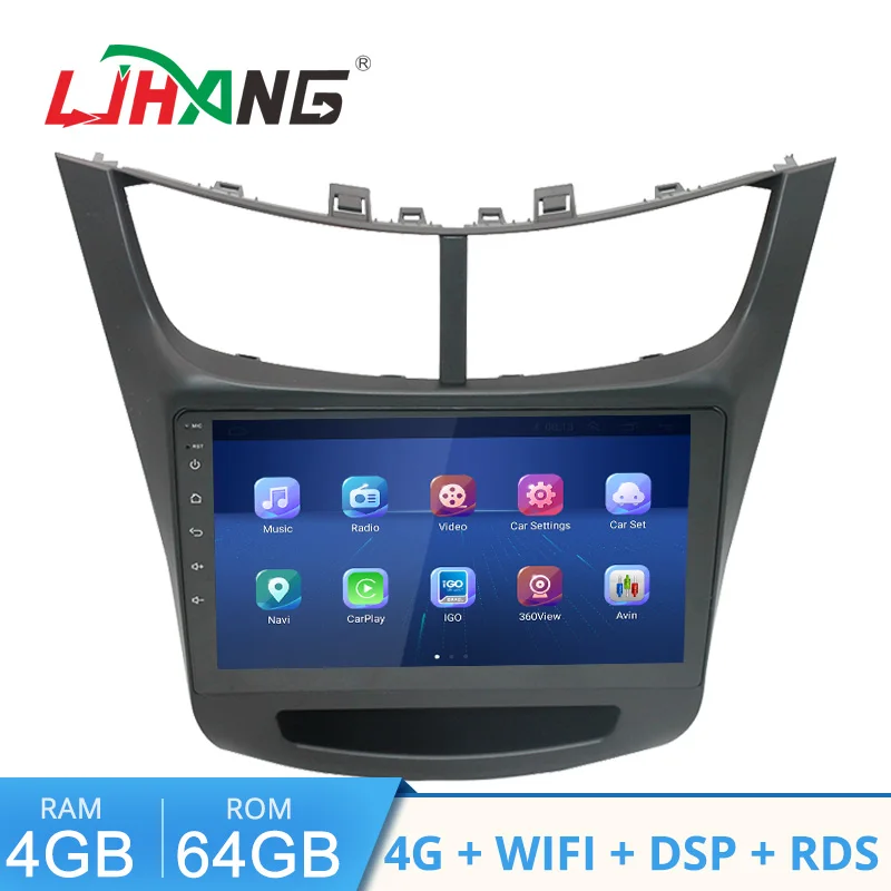 LJHANG 4G+64G DSP Android 11 Car Multimedia Player For Chevrolet Sail aveo 2015-2019 2 Din Radio GPS Navi Stereo WiFi Octa Core