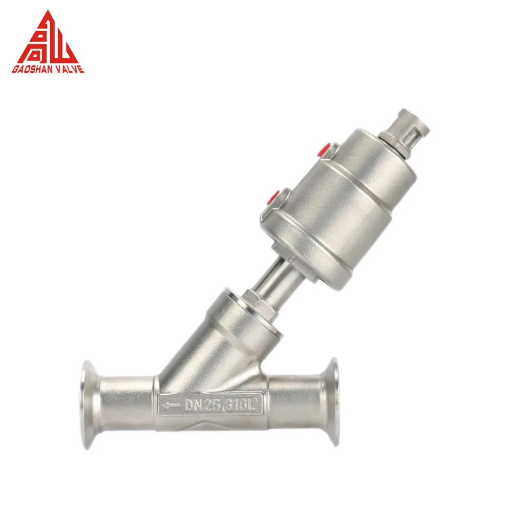 Angle Seat Valve Flange Thread Type Pneumatic Angle Seat Valve With Proximity Switch