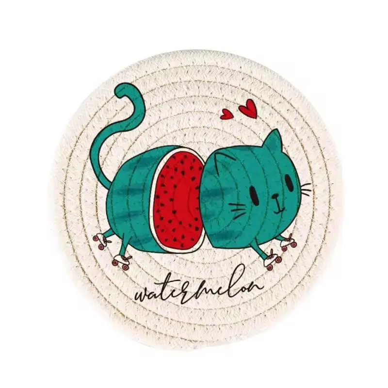 Custom Personalized Printing Polyester Fabric Photo Coasters Sublimation Blanks Round Coaster