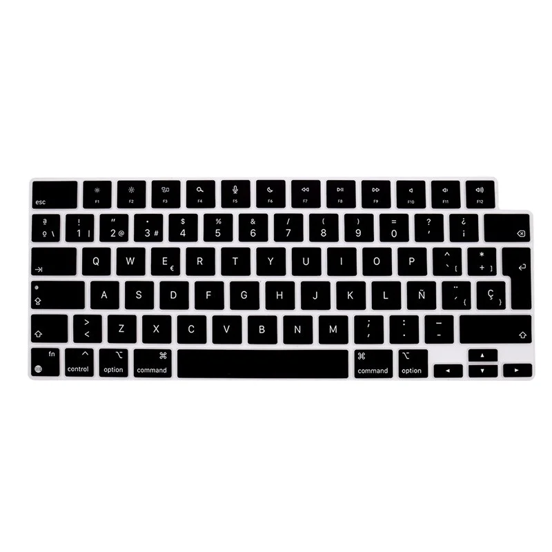 EU Spanish Version Silicone Protector Skin Keyboard Cover For Macbook Pro 14 16 inch 2021 A2442 A2485