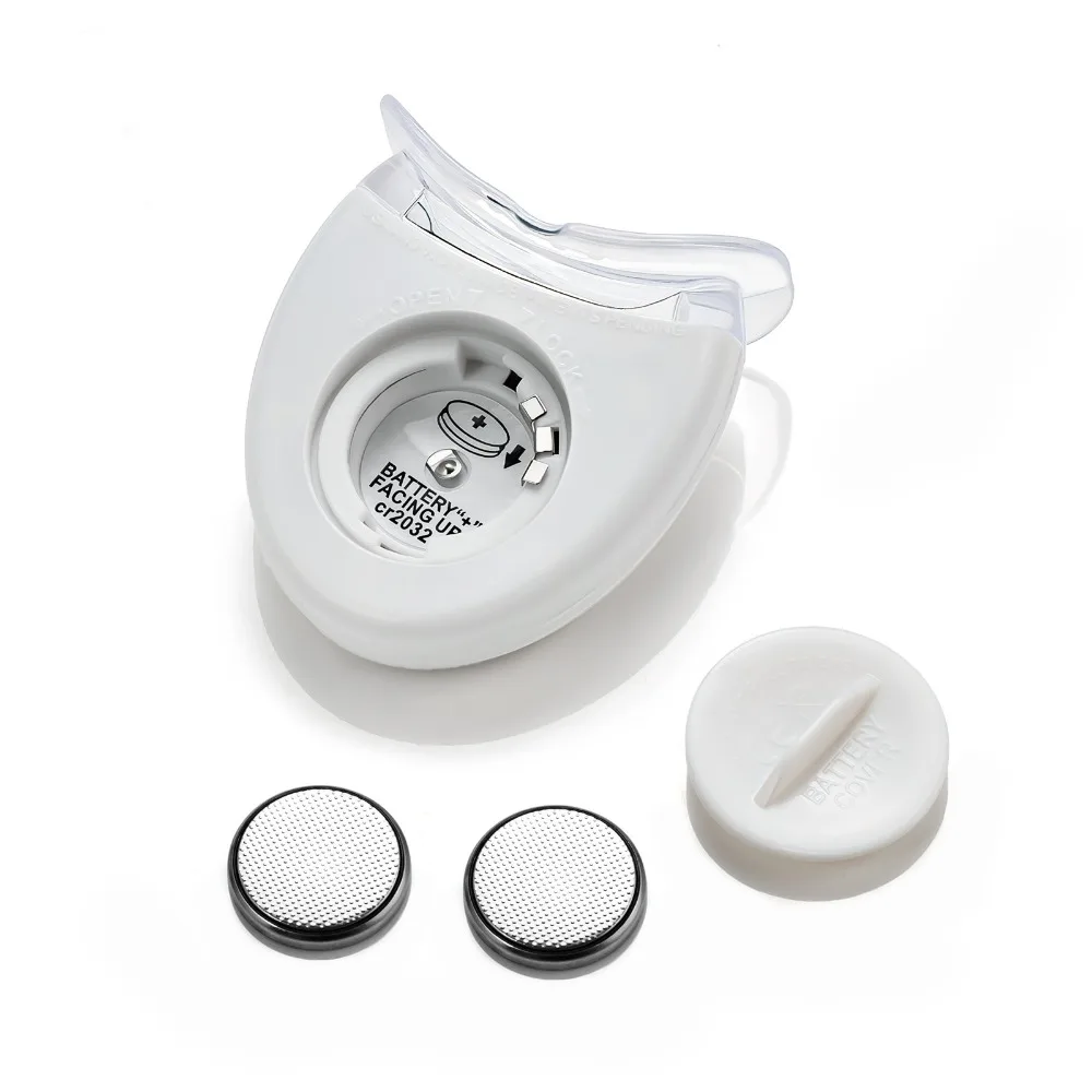 Home Teeth Whitening Kit White LED Light with Mouth Tray Accelerated Whitening Battery Teeth Whitening Light With Mouth Tray