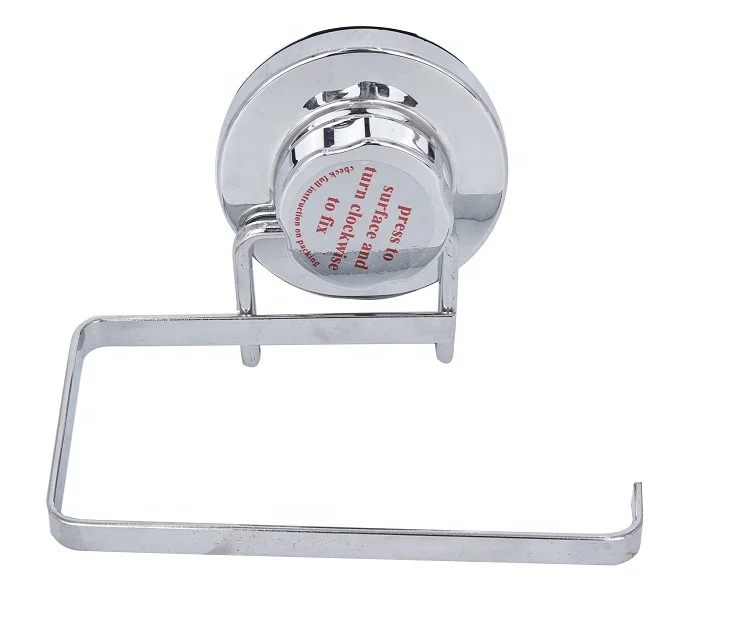 Suction Cup Toilet Paper Holder Removable Bracket Wall Mount Towel/Tissue Rack for Bathroom Kitchen