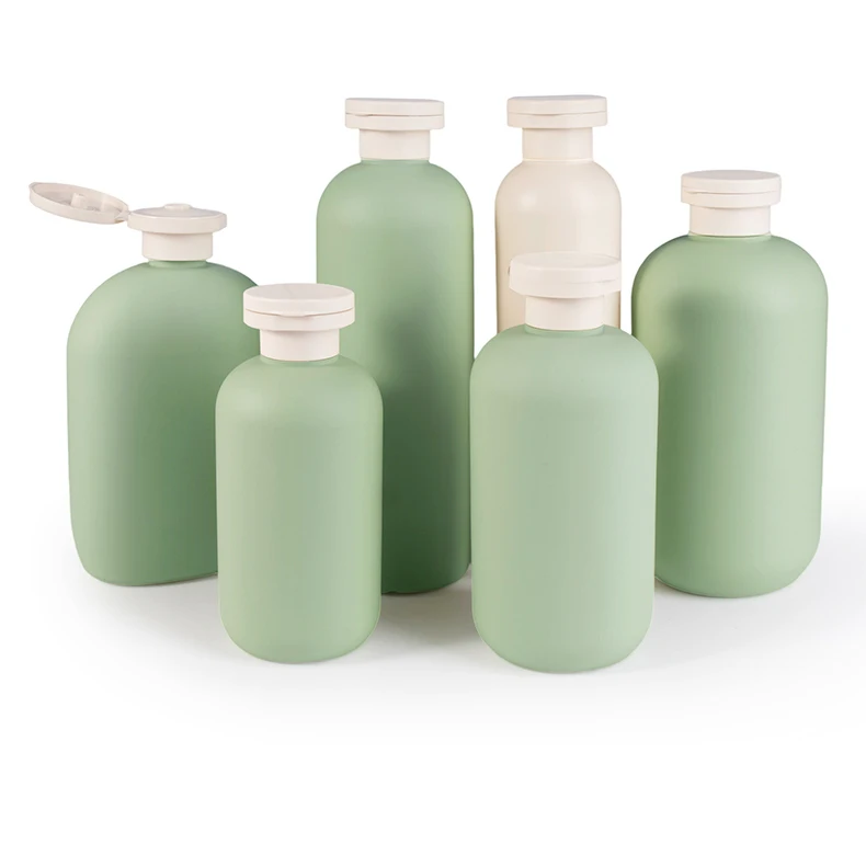 flip cap shampoo bottle HDPE 200ml 260ml 300ml 350ml 400ml 500ml shamoo and conditioner bottles lotion plastic squeeze bottle