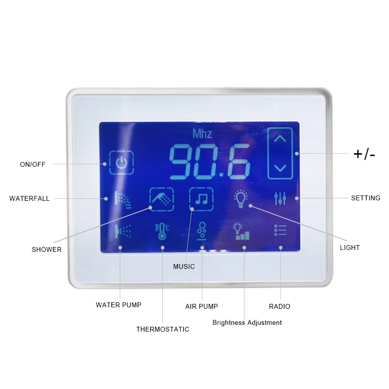 Bathtub Controller BP-12 massage bathtub touch screen control panel, LCD display,light, bathtub led tv
