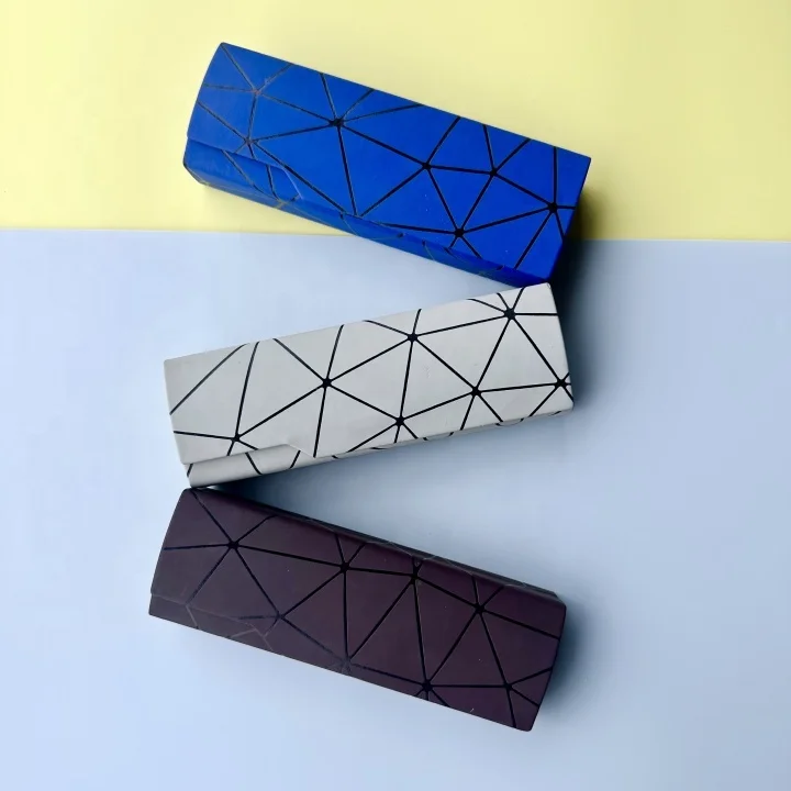 glasses case custom logo pu case white kids glasses box glasses case hard leather