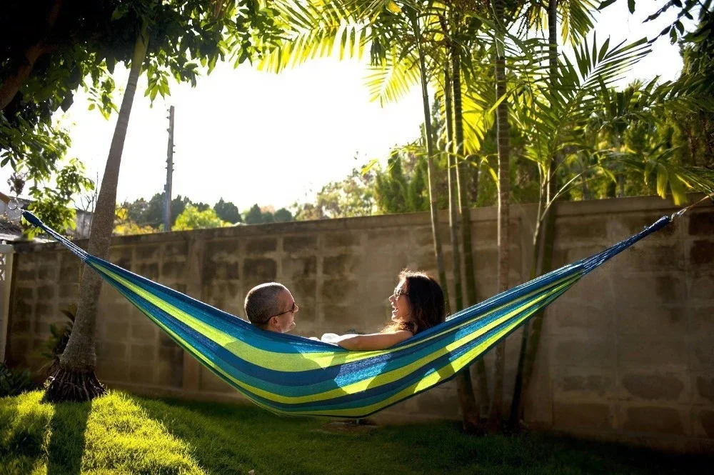 Brazilian Hammock | Portable Cotton Hammock For Outdoor Camping Piato Garden