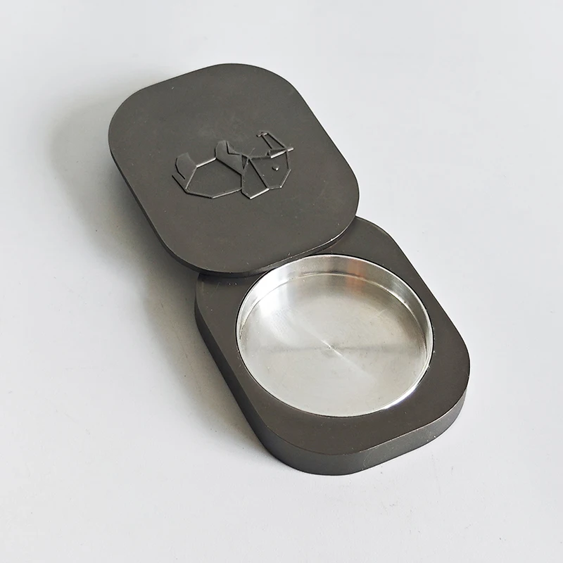Creative Design Empty Magnetic Refillable Solid Perfume Container Metal Slider Perfume Box Luxury Cosmetic Containers