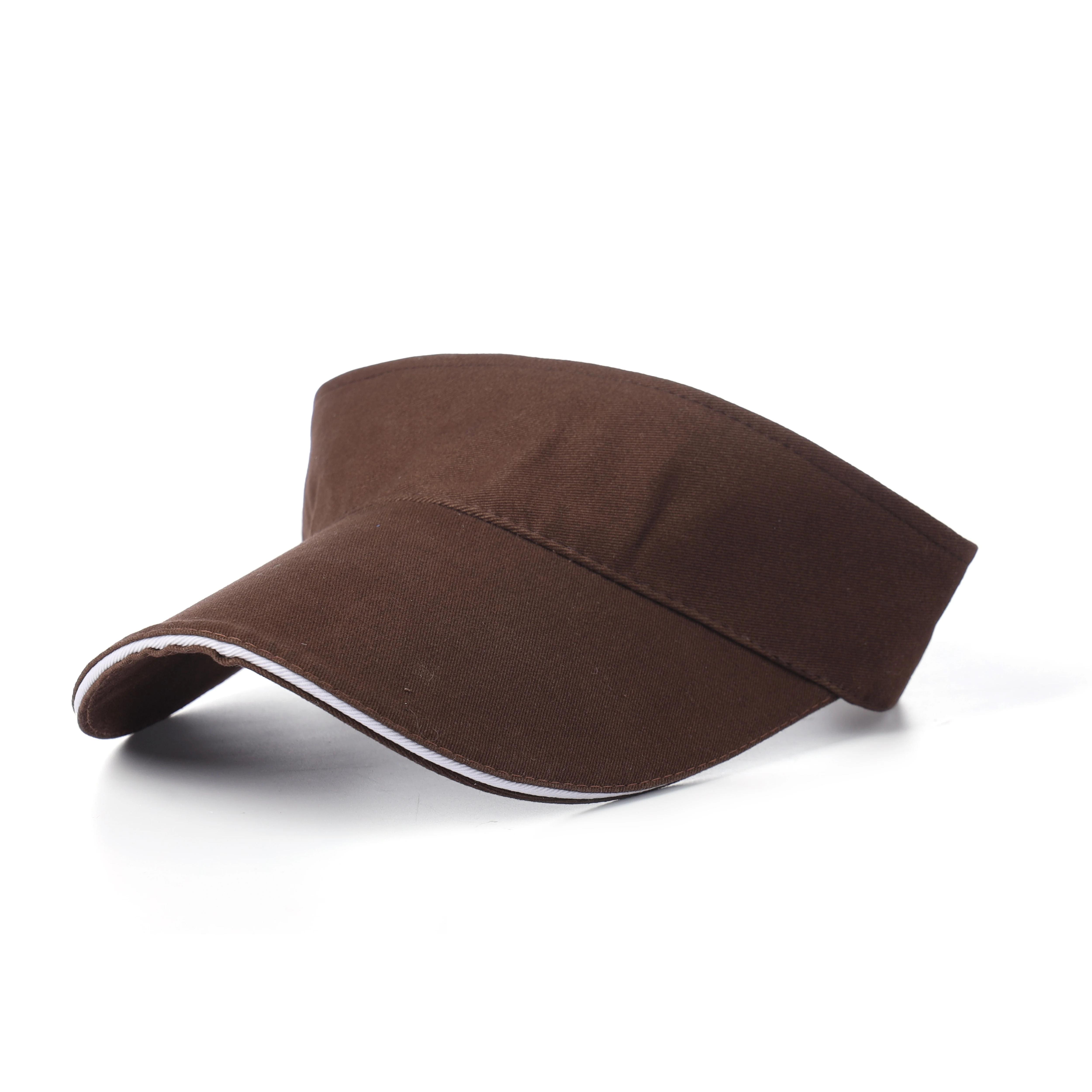Cheap price High quality  sunshade plain dyed sandwich-like adjustable back closure Visor Cap