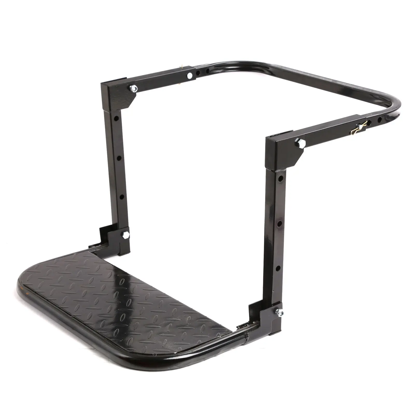 Folding Steel Car Tire Step Ladder Adjustable For Truck SUV Wheel Portable Non-Slip Platform
