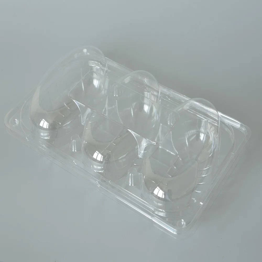 Disposable blister plastic mango cake packaging container