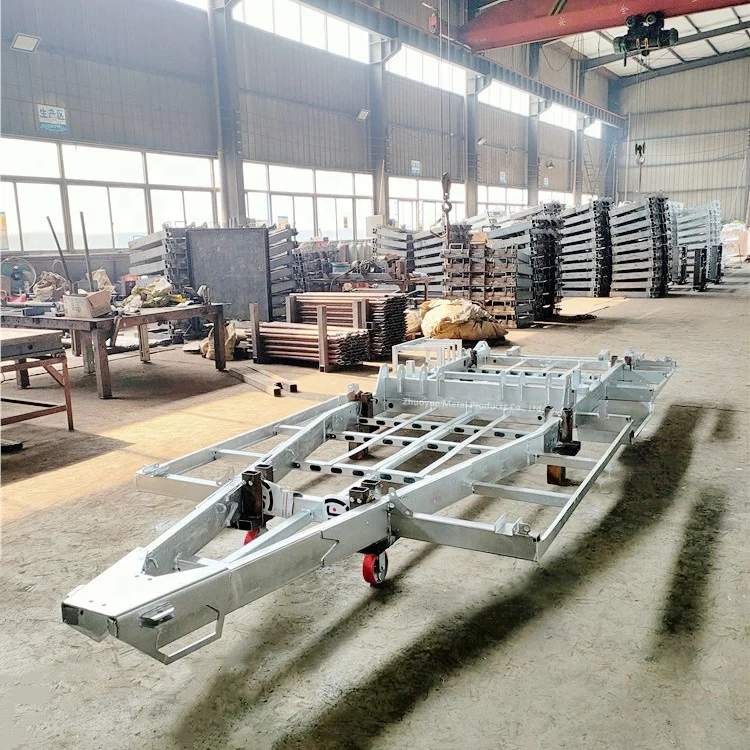 Galvanized 20FT 40FT Container Chassis Trailer Off Road Camper Trailers Frame with Australian Standard