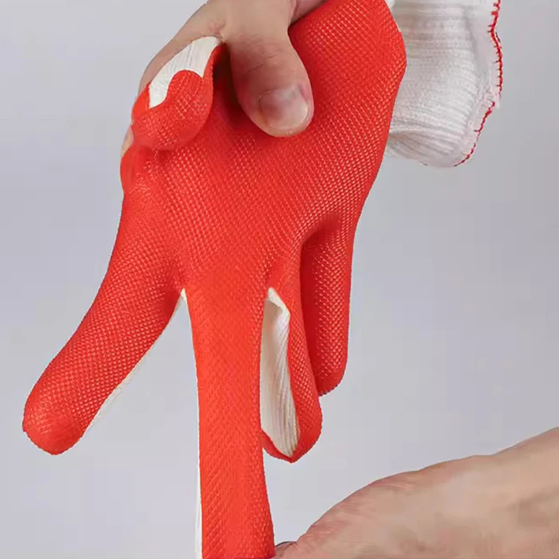 New Style Heavy Rubber Glove Poly-Cotton Liner Heavy Rubber Glove Latex Gloves