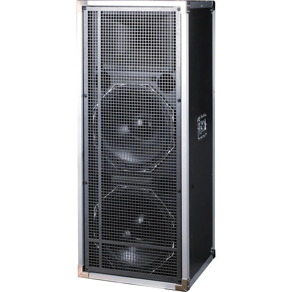 Dual 15 Inch PA Speaker DJ Sound System Professional Audio Flight case Speaker