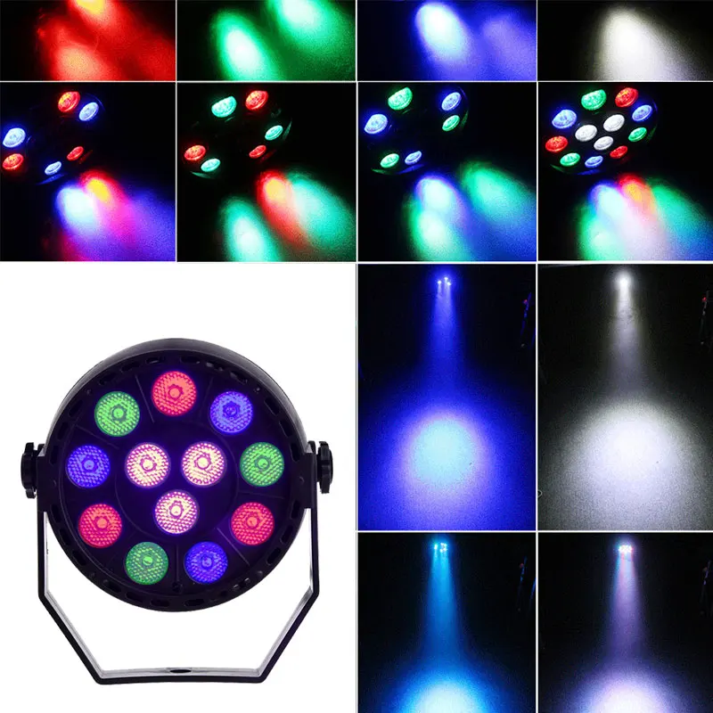 amazon effects controllable  12 stage light led dj disco stage party lights wedding  par light