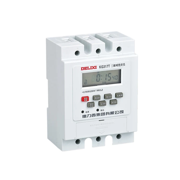 DELIXI Электрический бренд KG317T AC380V 50/60Hz трехфазный стабилизатор напряжения цепи управления цифровой таймер