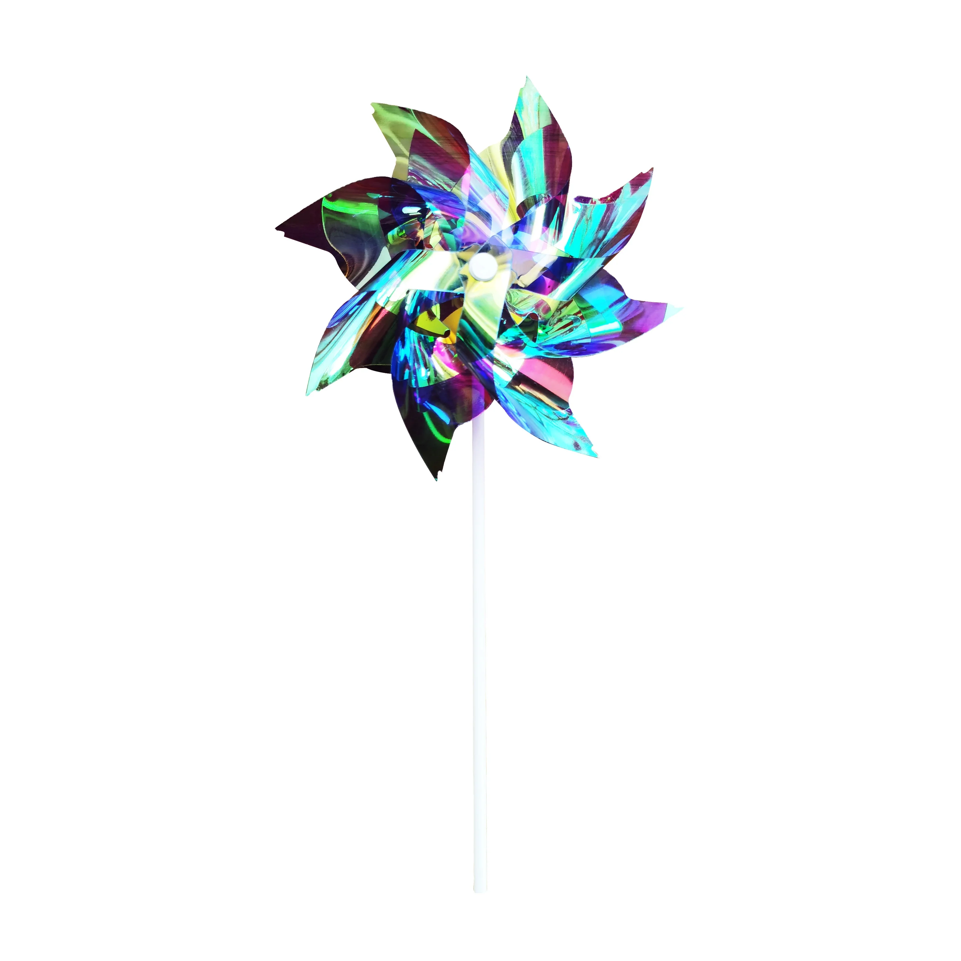 Отпугиватель птиц с 7 листьями, ветряная мельница для сада, газона, двора, игрушка для детей