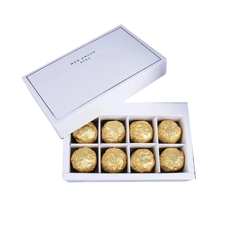Customized Recyclable Rigid Chocolate Packaging Drawer Box Candy Boxes for Party