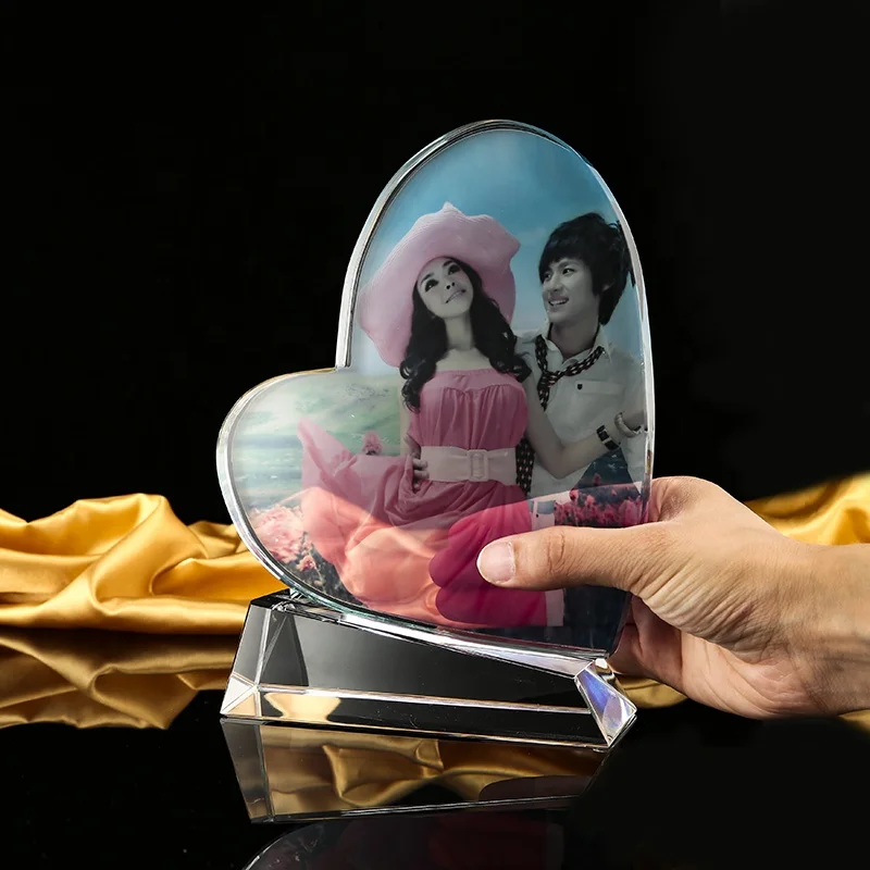 2020 personalized fashionable crystal souvenir gifts  glass picture frames/crystal photo frame for wedding gifts FRAME PHOTO