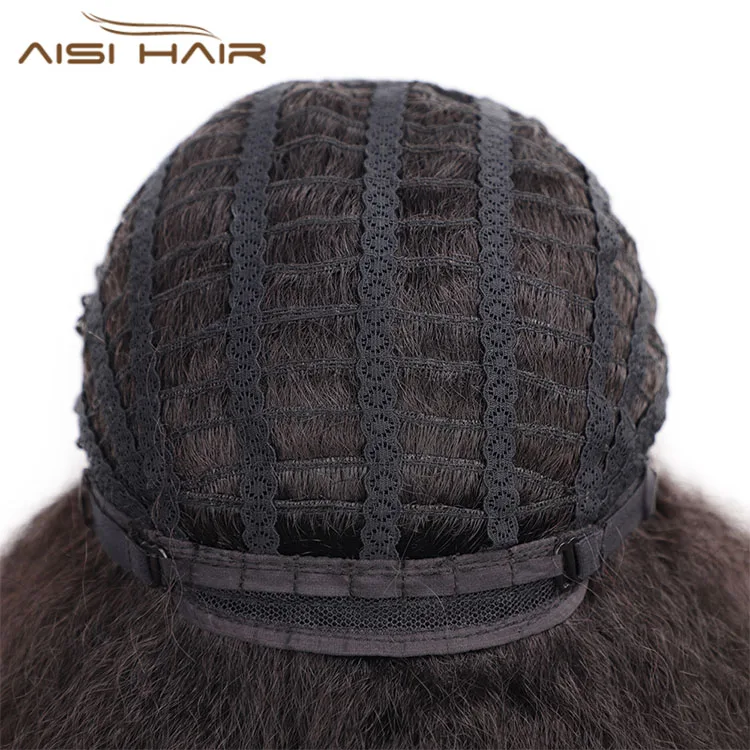 Aisi Hair Cheap Curly Synthetic Wigs Heat Resistant Cosplay Fashion Wigs Afro Curly Short Hair Wigs For Black Women