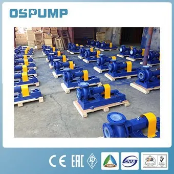Single-Stage Centrifugal Water Pump High Pressure Ihf Fluoro Resistant Stainless Steel Electric Water Pump