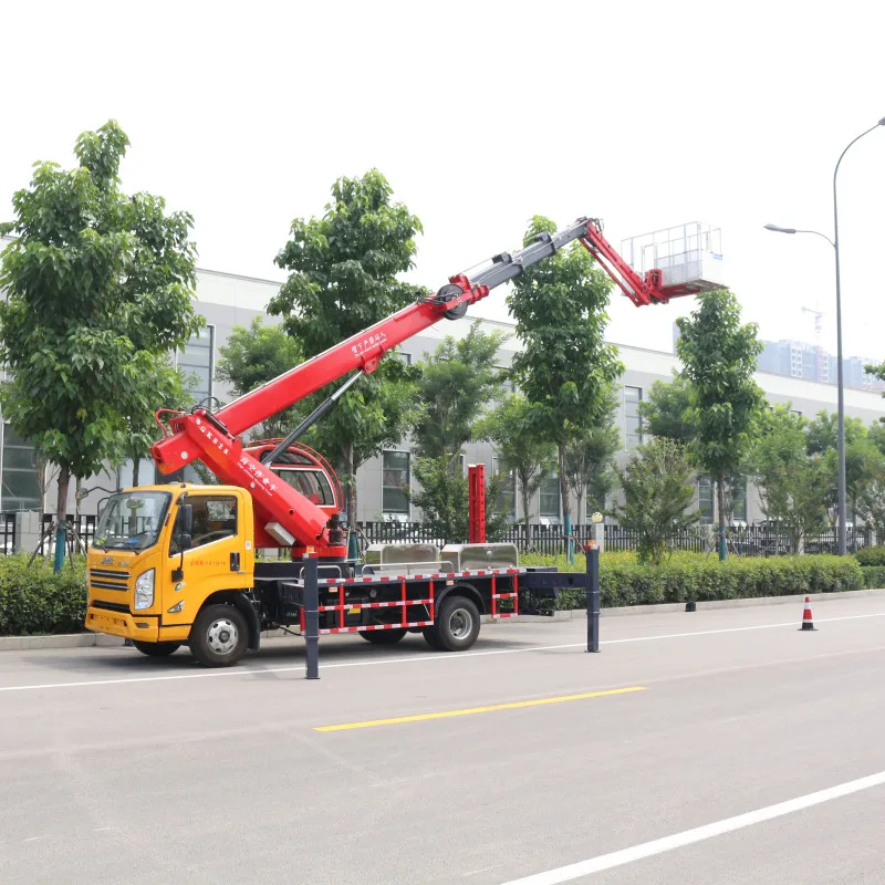 28 meters Straight arm Aerial Working platform, aerial lift platform vehicle for Street lights maintenance,